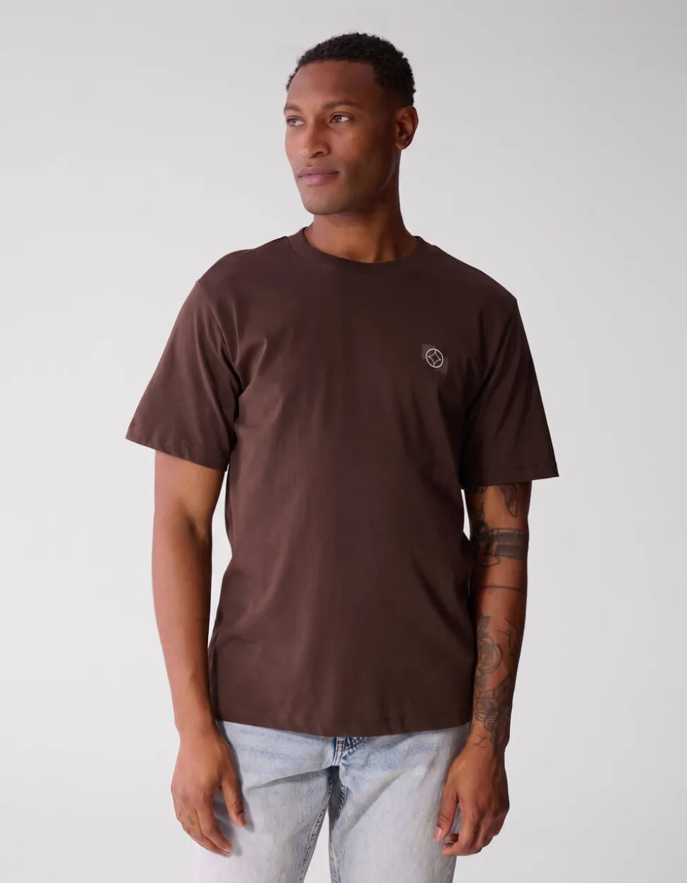 Artwork T-shirt Donkerbruin