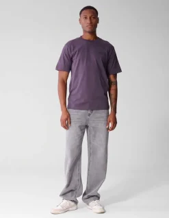 Artwork T-shirt Donkerpaars