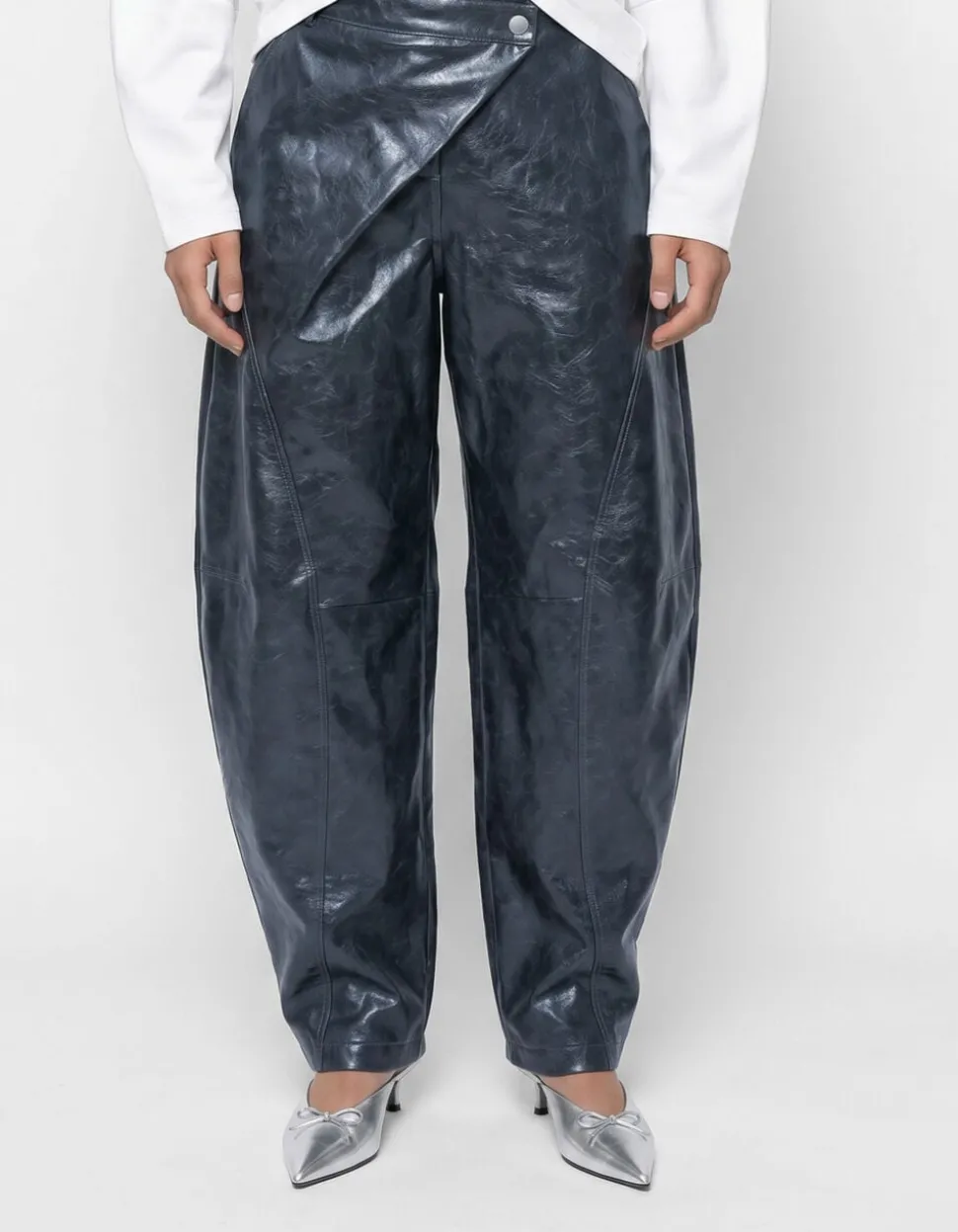 Asymmetric Barrel Fit Broek Donkergrijs