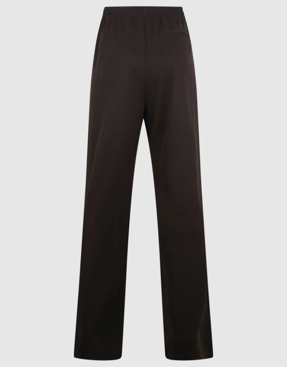 Asymmetrische Tape Wide Leg Broek Donkerbruin