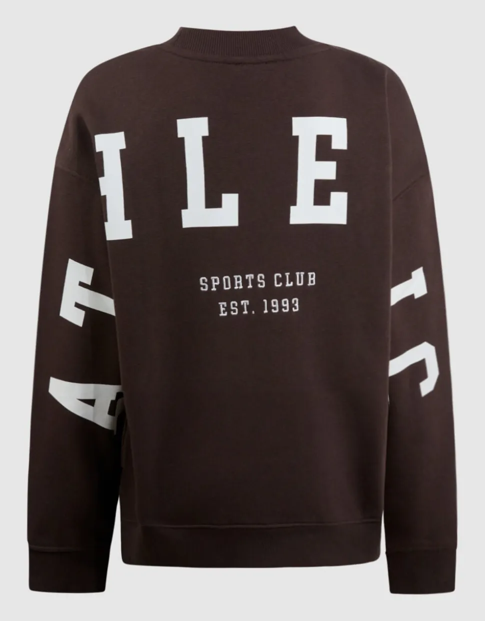 Athletic Artwork Sweater Donkerbruin