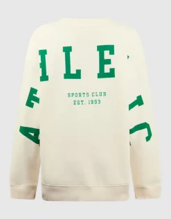 Athletic Artwork Sweater Gebroken Wit
