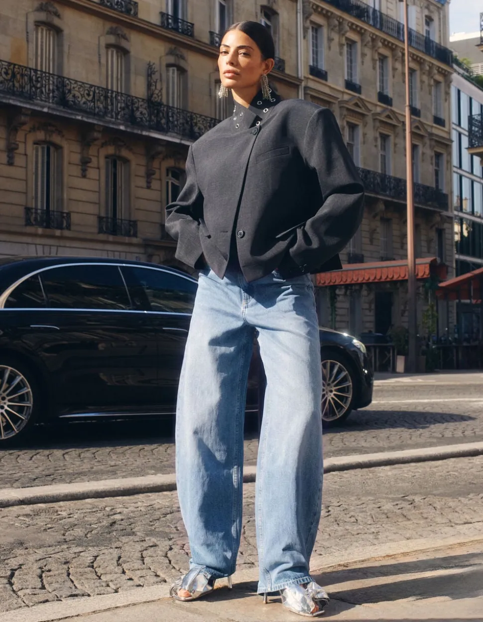 Baggy Fit Jeans Blauw