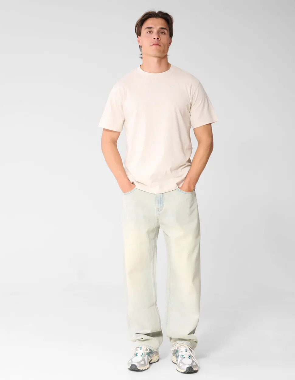 Baggy Fit Jeans Bleached L34