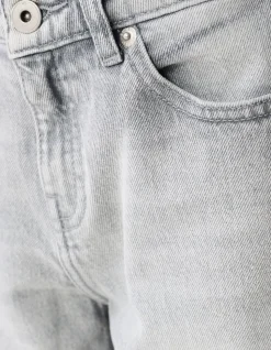 Baggy Fit Jeans Lichtgrijs