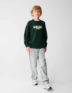 Baggy Fit Jeans Lichtgrijs