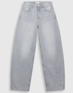 Baggy Fit Jeans Lichtgrijs