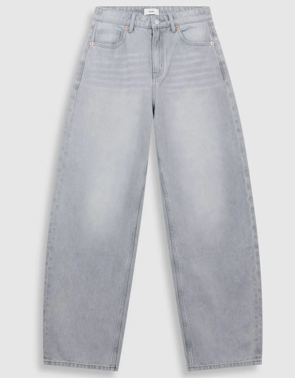 Baggy Fit Jeans Lichtgrijs