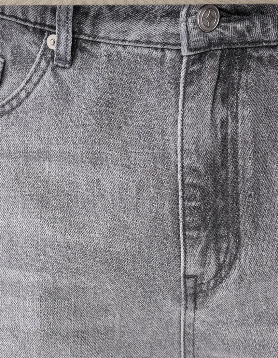 Baggy Fit Jeans Lichtgrijs L32