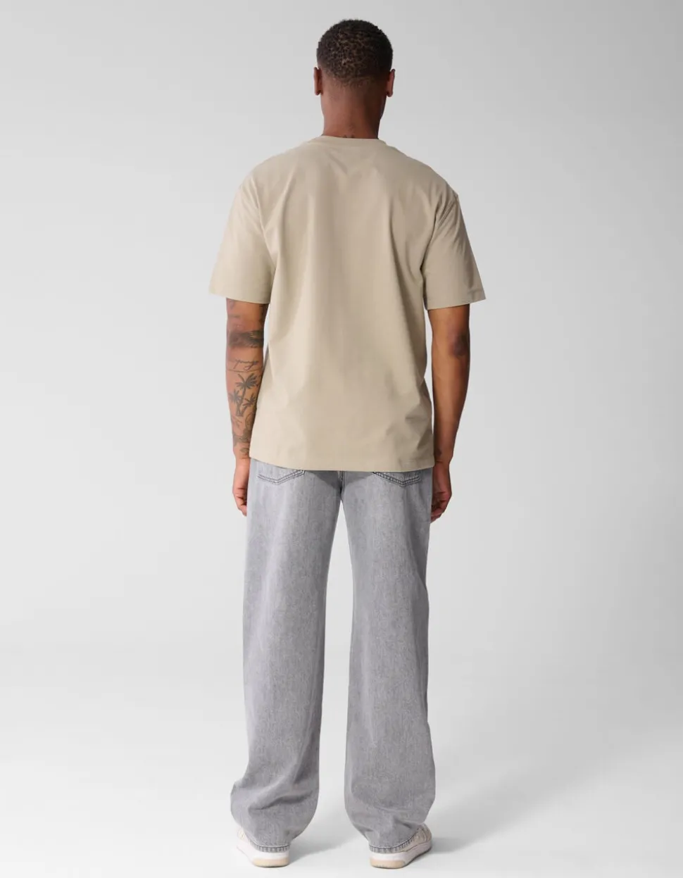 Baggy Fit Jeans Lichtgrijs L34