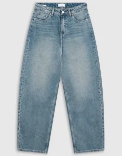 Baggy Fit Tinted Jeans Donkerblauw