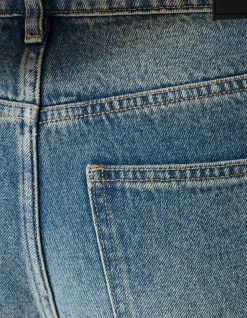 Baggy Fit Tinted Jeans Donkerblauw
