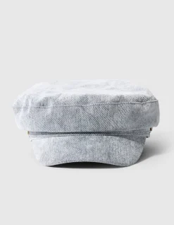Baker Boy Military Cap Lichtgrijs