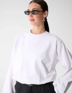 Balloon Longsleeve T-shirt Wit