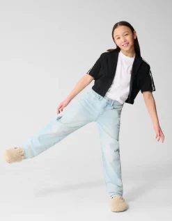 Barrel Fit Jeans Bleached
