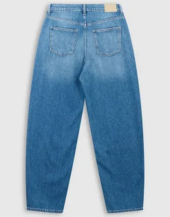 Barrel Fit Jeans Donkerblauw