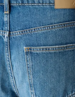 Barrel Fit Jeans Donkerblauw