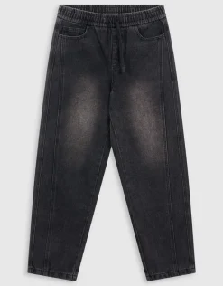 Barrel Fit Jeans Zwart