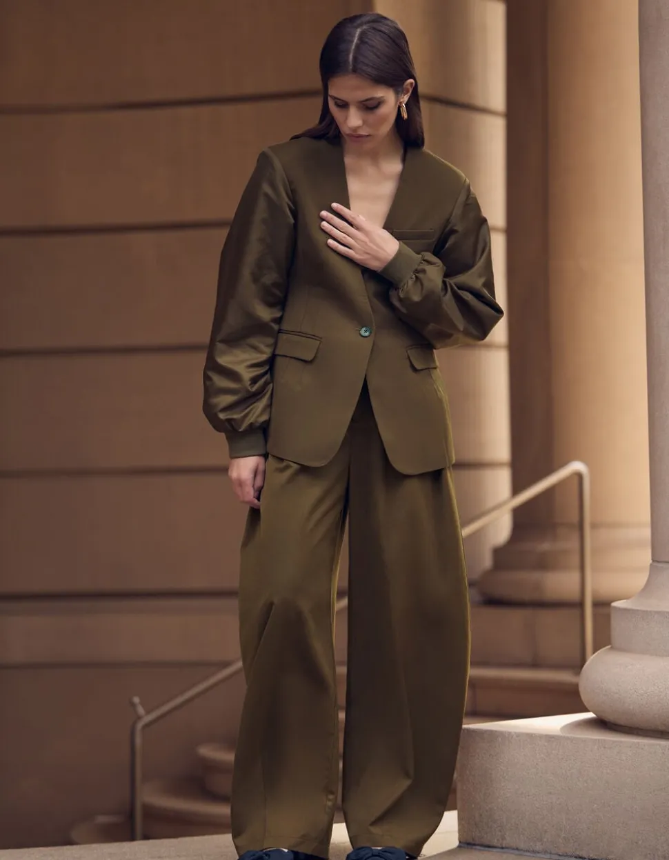 Barrel Fit Pantalon Khaki