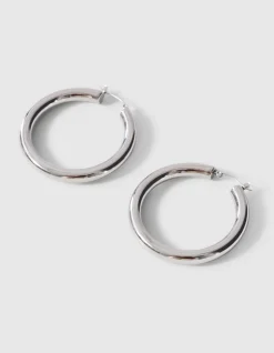 Basic Hoop Oorbellen Zilver