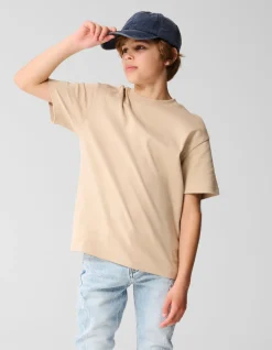 Basic T-shirt Zand