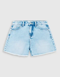 Basis Denim Short Blauw