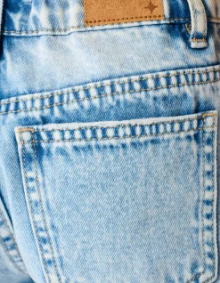 Basis Denim Short Blauw
