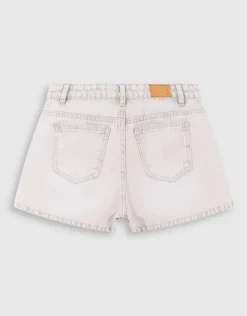 Basis Denim Short Lichtgrijs