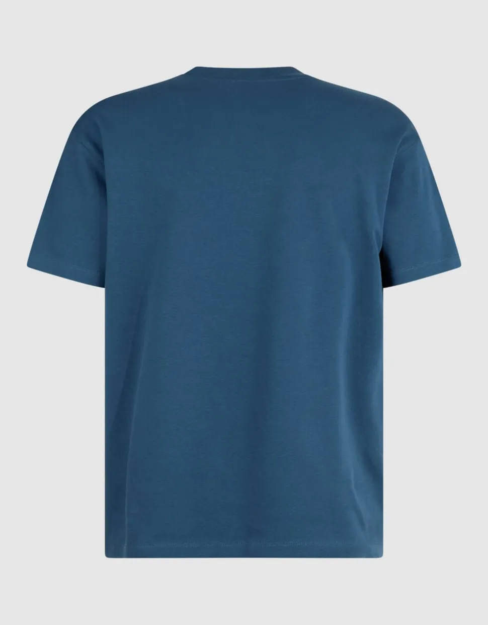 Basis Label T-shirt Blauw