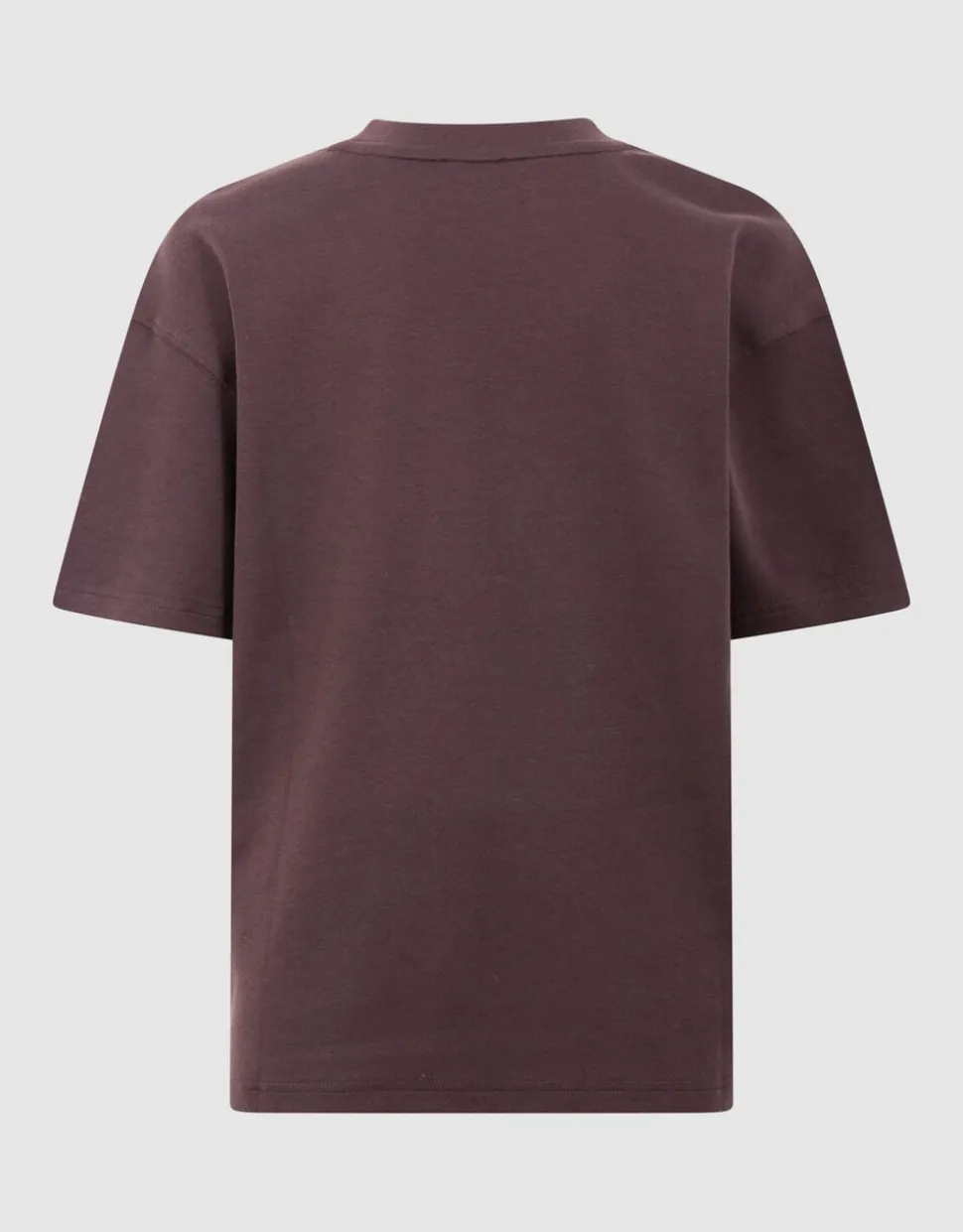 Basis Label T-shirt Donkerbruin
