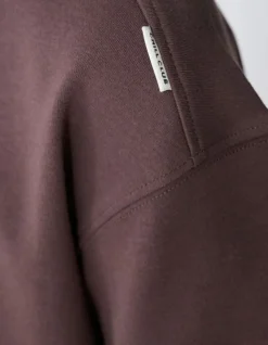 Basis Label T-shirt Donkerbruin