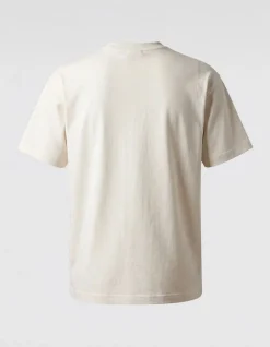 Basis Label T-shirt Gebroken Wit