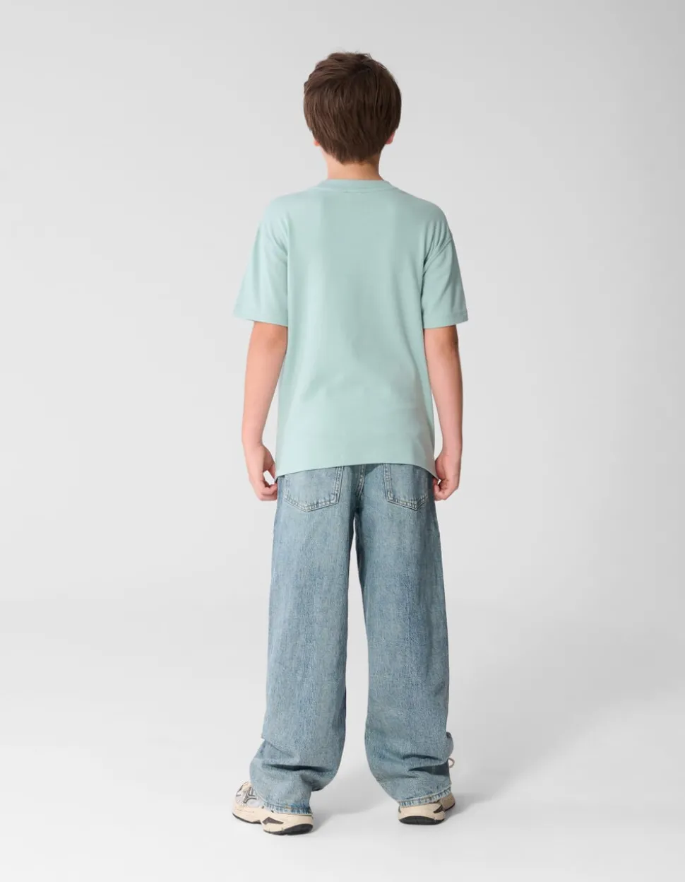 Basis Label T-Shirt Lichtgroen