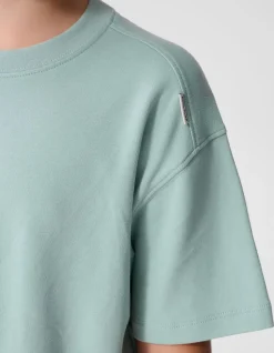 Basis Label T-Shirt Lichtgroen