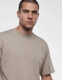 Basis Label T-shirt Lichtgroen