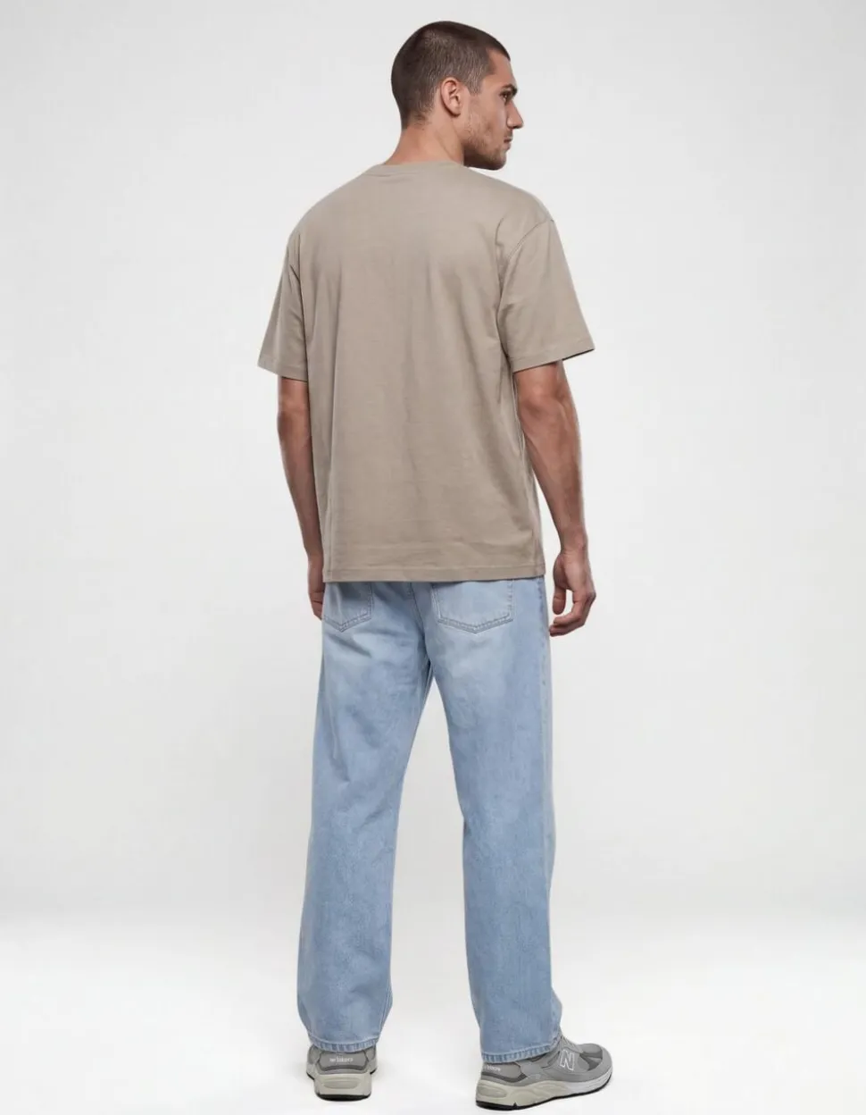 Basis Label T-shirt Lichtgroen