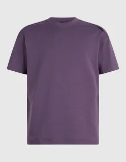 Basis Label T-shirt Paars