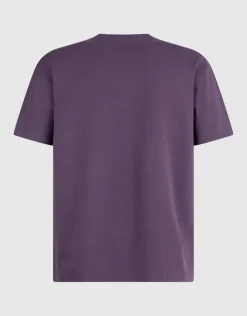 Basis Label T-shirt Paars