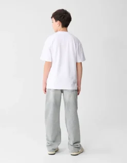 Basis Label T-shirt Wit
