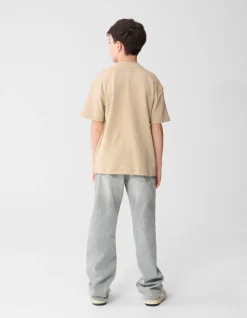 Basis Label T-shirt Zand