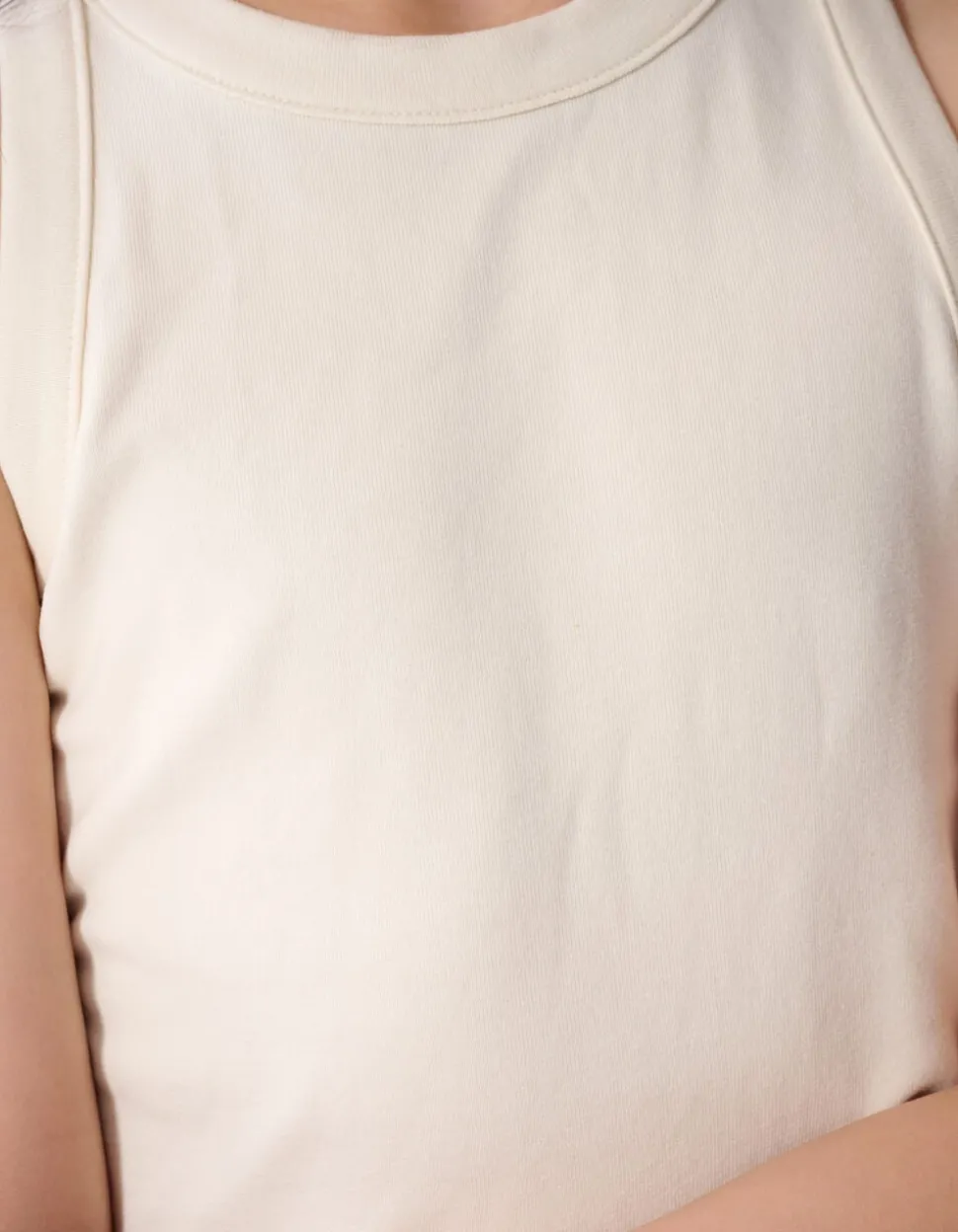 Basis Singlet Top Gebroken Wit