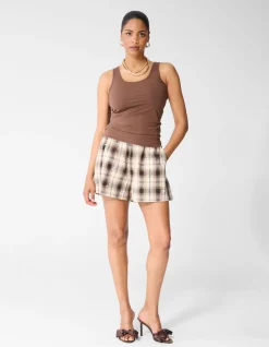 Basis Tanktop Lichtbruin