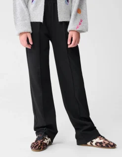 Basis Wide Leg Broek Zwart