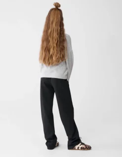 Basis Wide Leg Broek Zwart