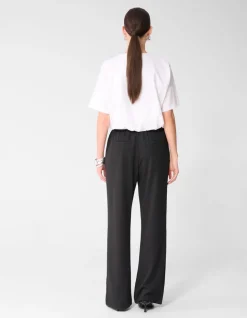 Basis Wide Leg Broek Zwart