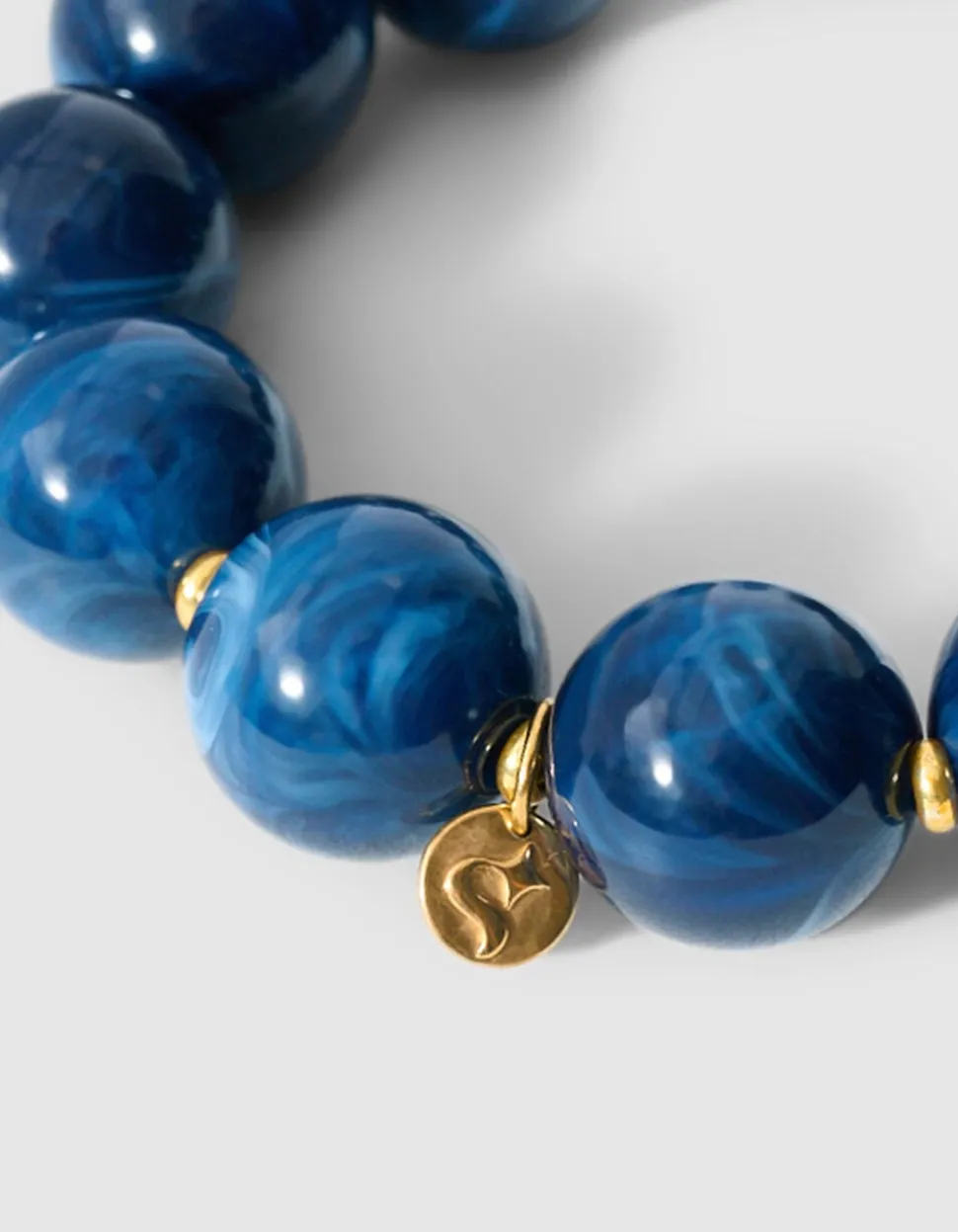 Beaded Armband Donkerblauw