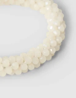 Beaded Armband Gebroken Wit
