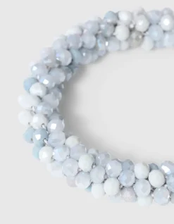 Beaded Armband Lichtgrijs
