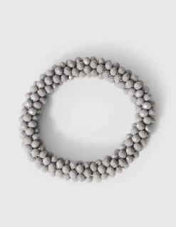Beaded Armband Lichtgrijs