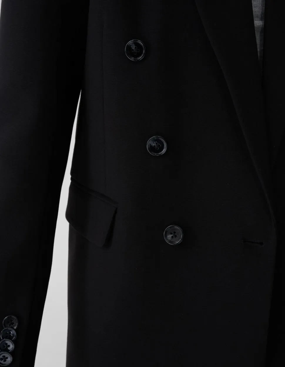 Big Shoulder Blazer Zwart By Lonneke